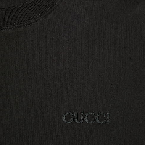 T-shirt in jersey di cotone con ricamo