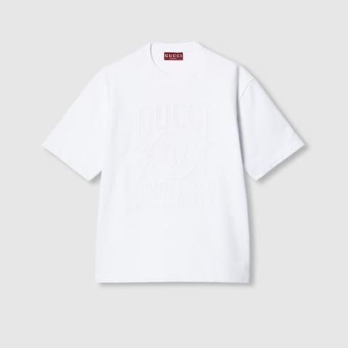 Cotton jersey T-shirt with embroidery Detail 2