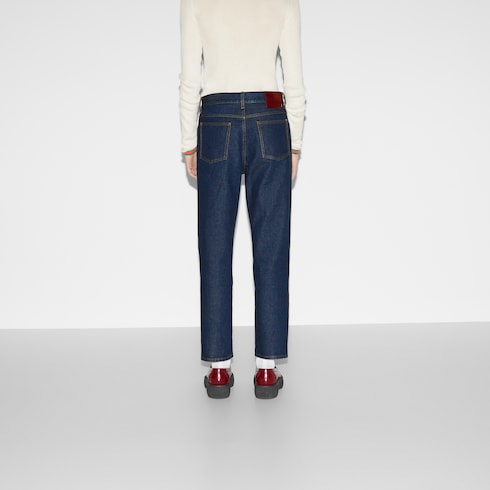 Pantaloni in denim taglio corto