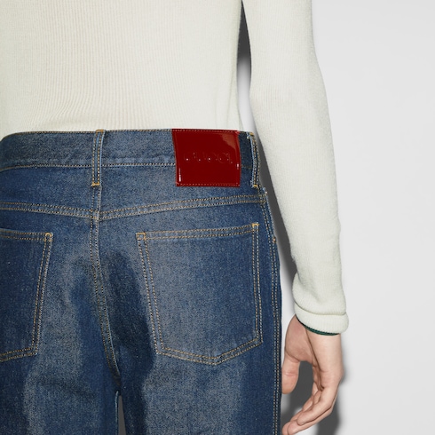 Verkürzte Hose aus Denim