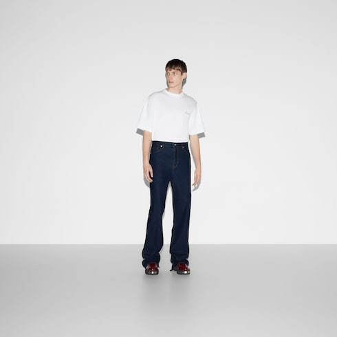 Pantaloni in denim dal taglio ampio