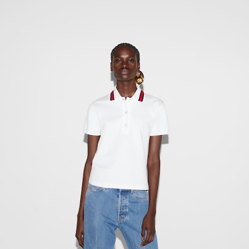 Polo in piquet di cotone stretch