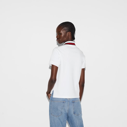 Polo in piquet di cotone stretch