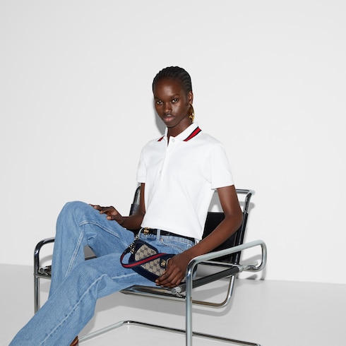 Polo in piquet di cotone stretch
