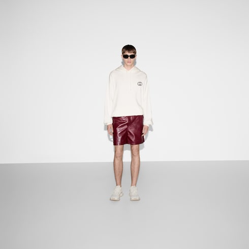 Sweat-shirt à capuche en jersey de coton