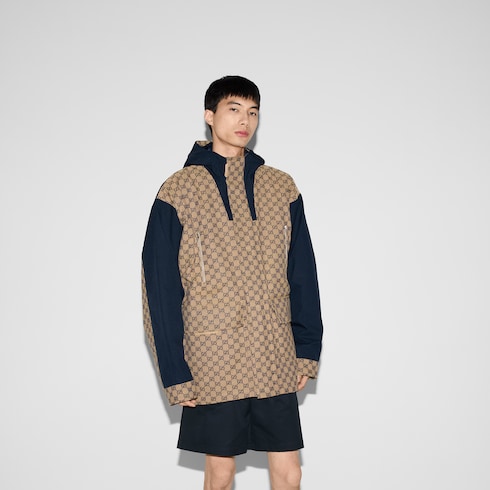 GG canvas jacket in blue | GUCCI® 香港