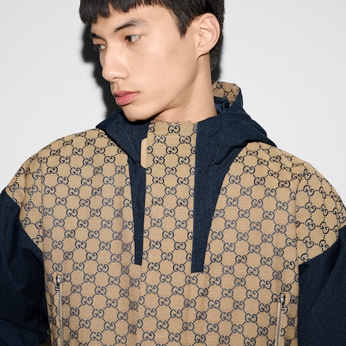 GG canvas jacket in blue | GUCCI® 香港