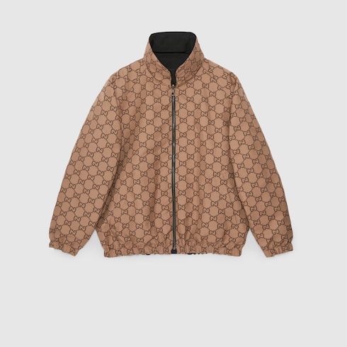 Reversible GG canvas jacket