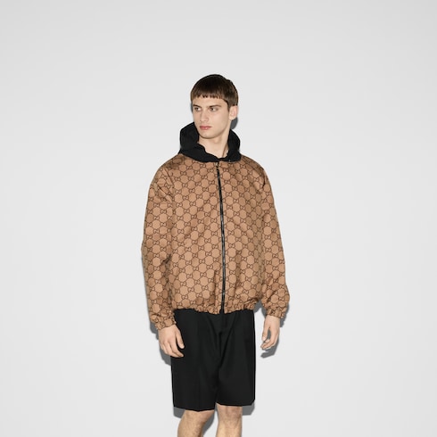 Reversible GG canvas jacket