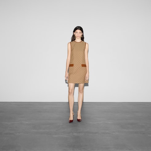 Vestido de lona con GG