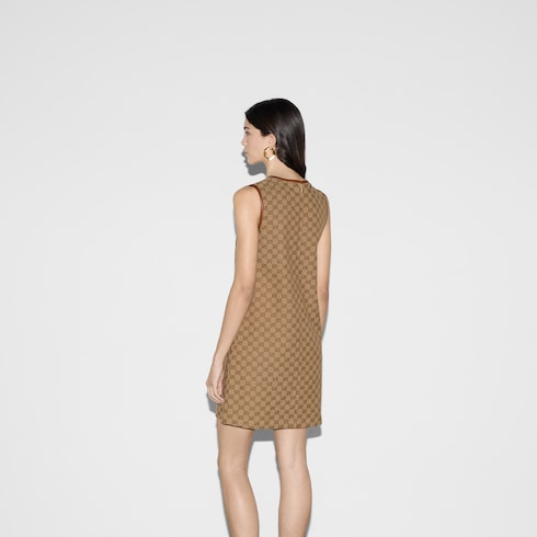 Vestido de lona con GG