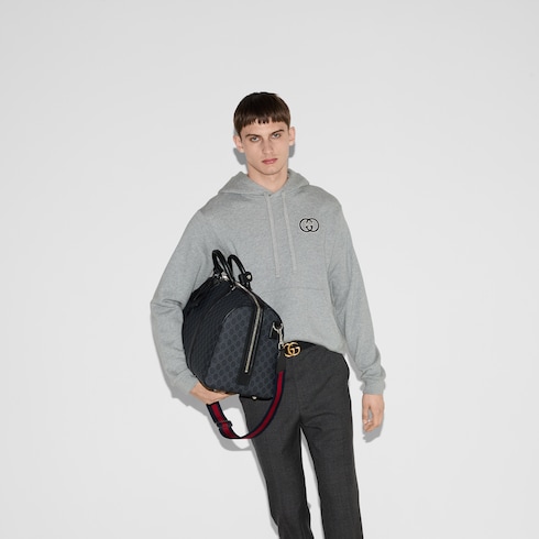 Sudadera con capucha de punto de algodón