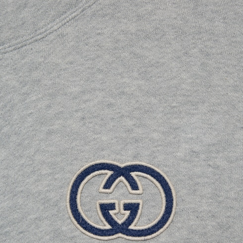 Sweat-shirt à capuche en jersey de coton