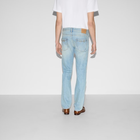 Tapered denim trousers Detail 4