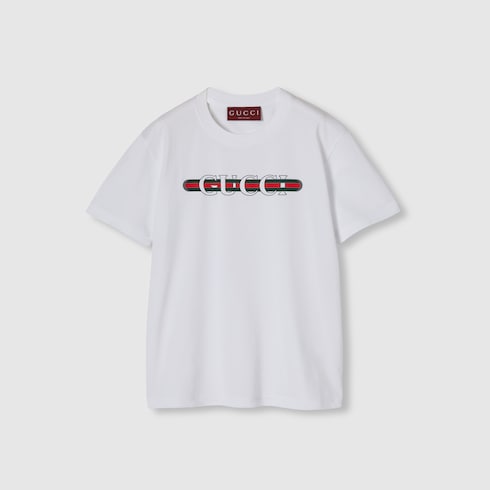 Printed cotton jersey T-shirt