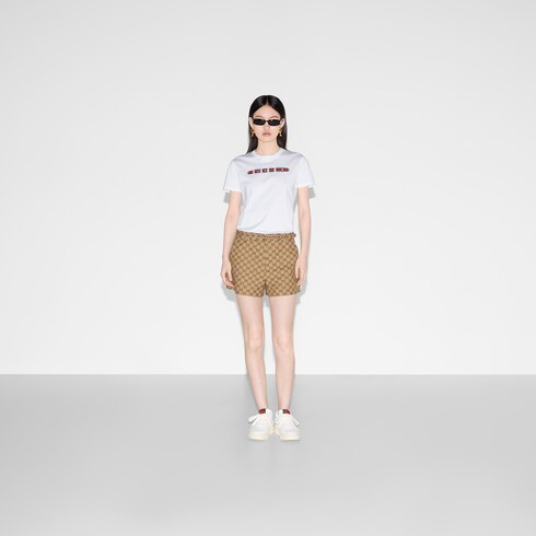 Printed cotton jersey T-shirt