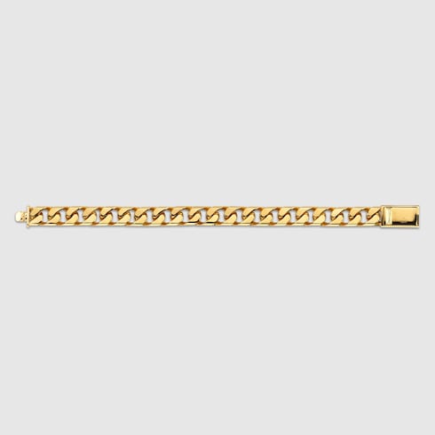 Chain bracelet with Gucci script tag