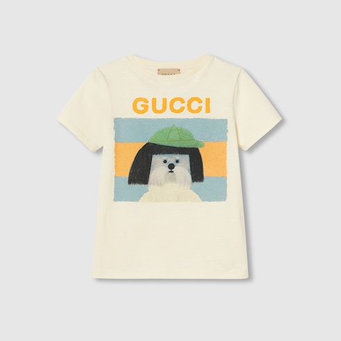 T-shirt bambino in cotone con stampa