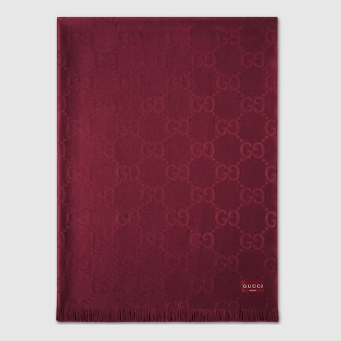 Coperta in lana e seta GG