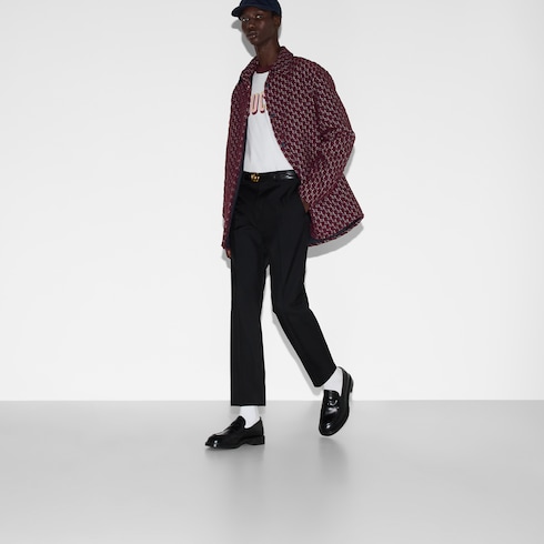 Wool blend twill pant
