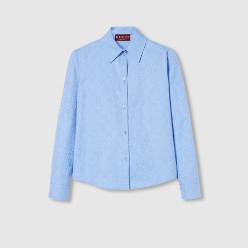 Gucci blue shirt on sale