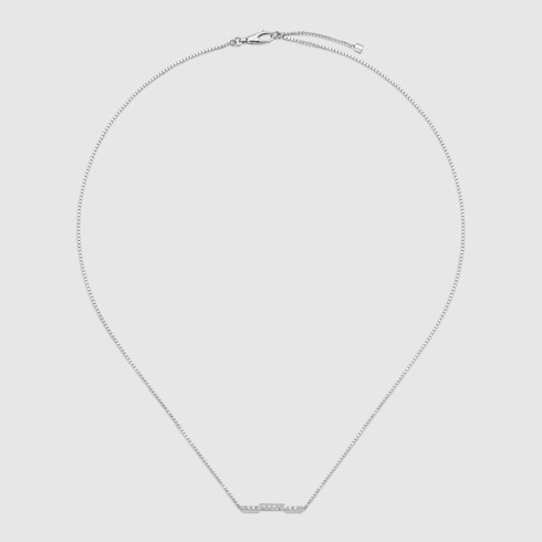 Gucci Link to Love necklace with diamonds