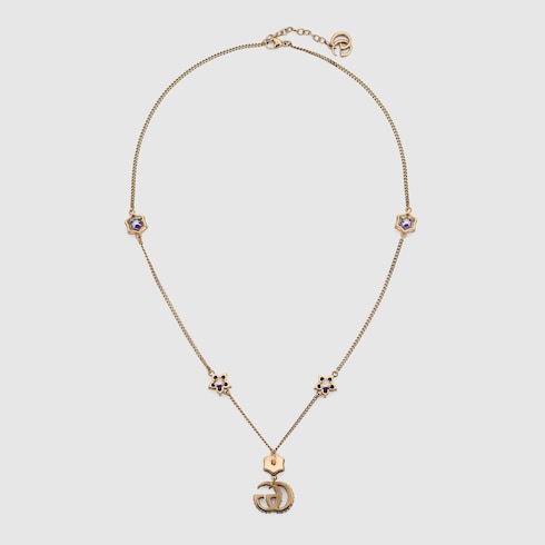 GG Marmont crystal necklace
