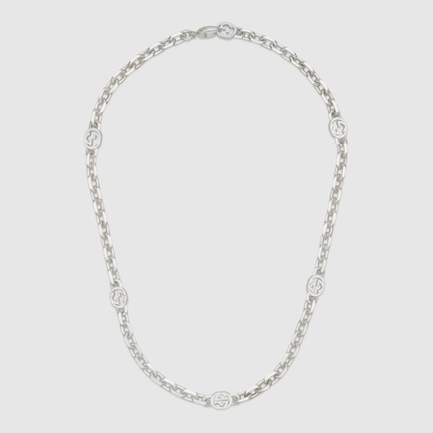 Collana a catena Gucci Interlocking