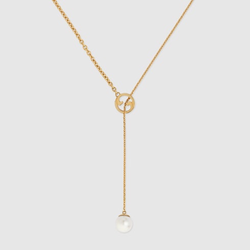 Collier Gucci Blondie avec pendentif perle