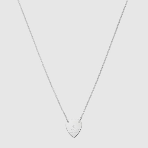 Trademark necklace with heart pendant