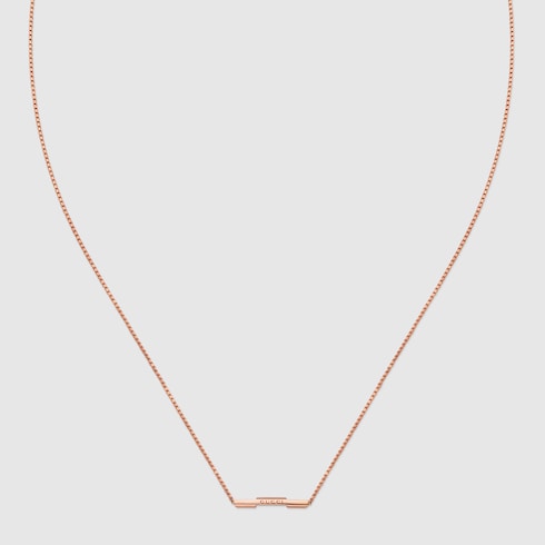 Gucci Link to Love necklace with 'Gucci' bar Detail 2