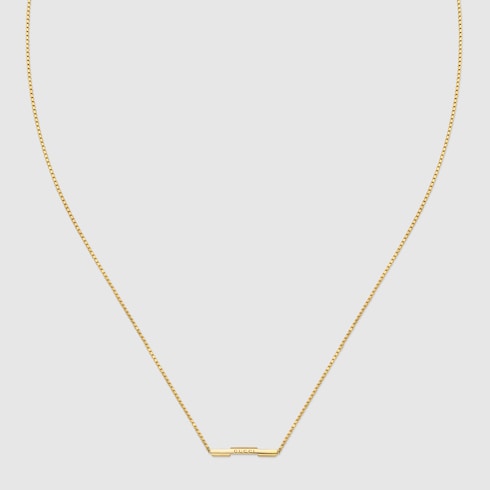 Collana Gucci Link to Love con barretta 'Gucci'