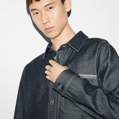 Gucci Link to Love系列饰钉戒指