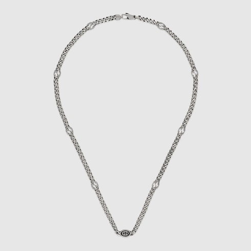 Thin Gucci Interlocking necklace Detail 5