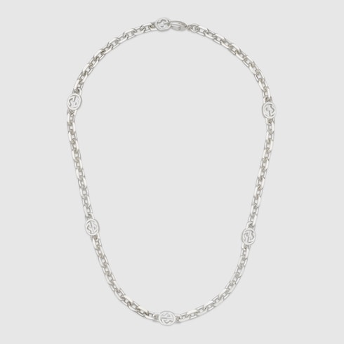 Collana a catena Gucci Interlocking