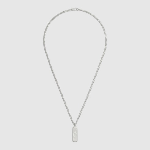 Collier avec détail GG enlacés diagonal