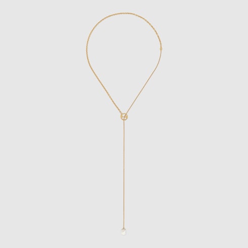 Gucci Blondie pearl drop necklace Detail 2