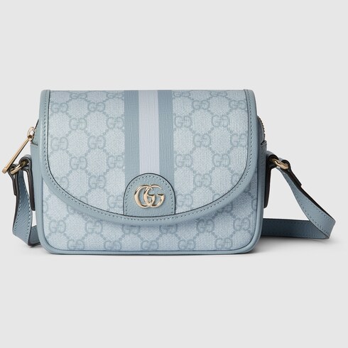 Pink and blue gucci bag on sale