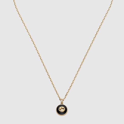 グッチ インターロッキング〕18K チェーン ネックレス18K
