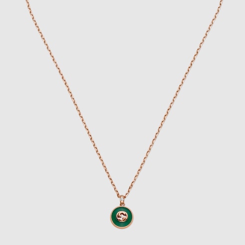 Collar de cadena Gucci Interlocking de 18 ct
