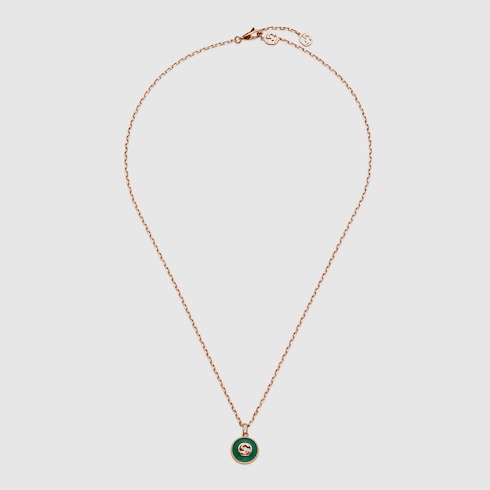 Collar de cadena Gucci Interlocking de 18 ct