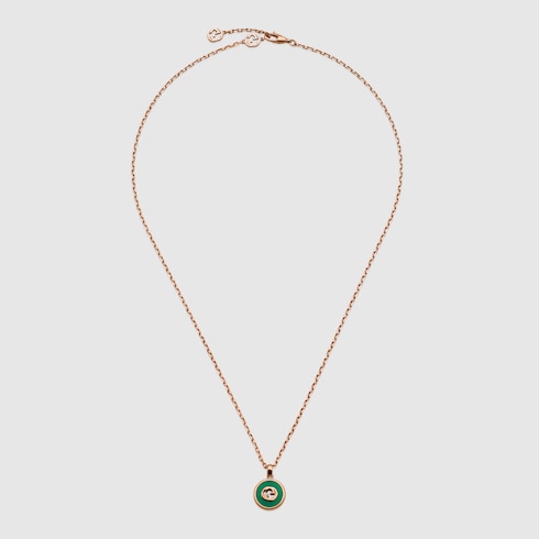 Collar de cadena Gucci Interlocking de 18 ct