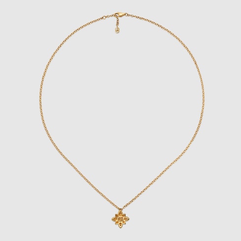 Gucci Flora 18k chain necklace