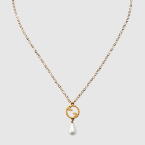 Collana Gucci Blondie con cristalli