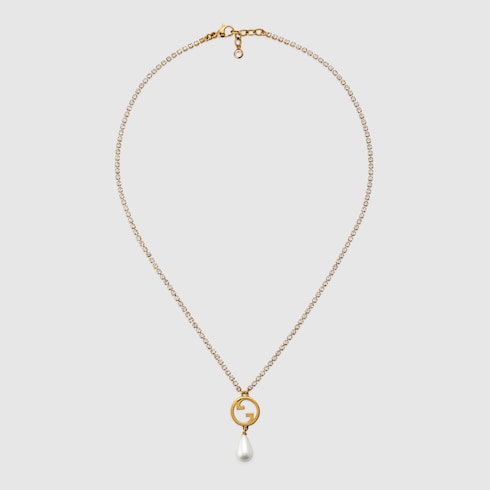 Collana Gucci Blondie con cristalli