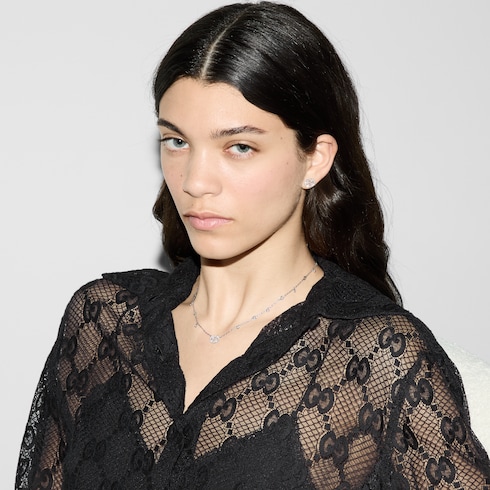 Collier en diamant Gucci Interlocking