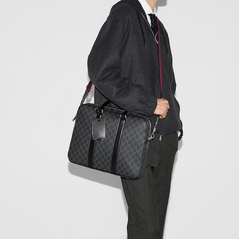 Small GG briefcase with shoulder strap