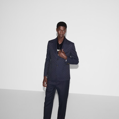 Veste habillée en mélange de coton GG