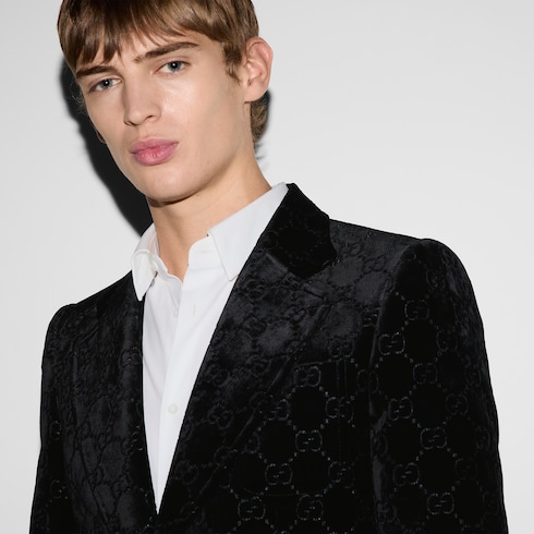 Chaqueta de terciopelo con GG