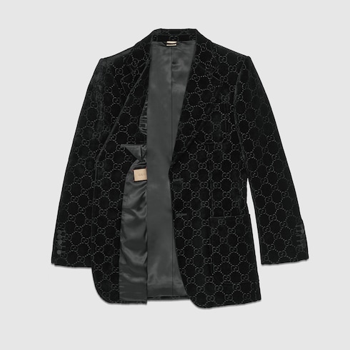 Chaqueta de terciopelo con GG